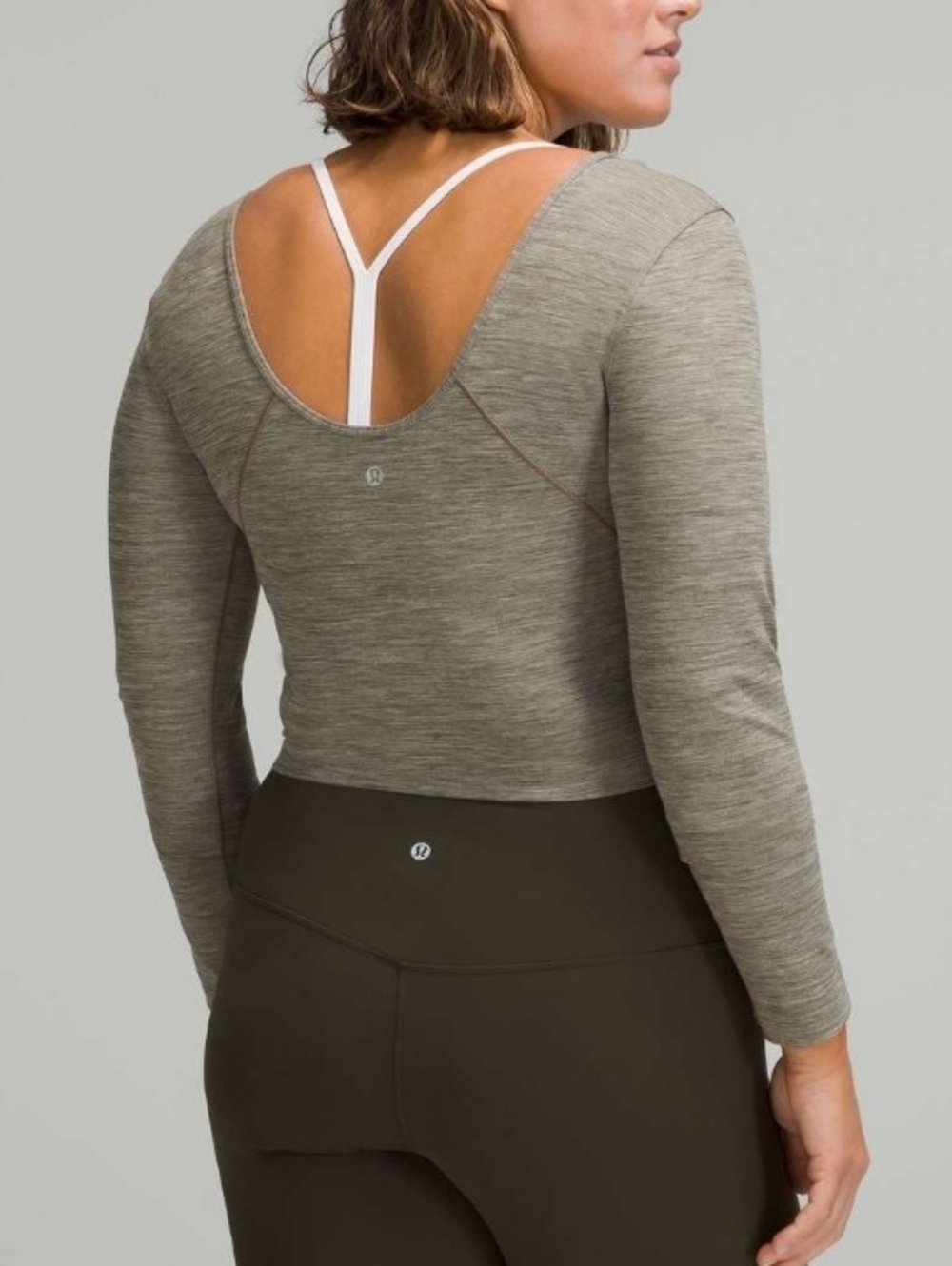 💎 Lululemon Women's Top Align Long Sleeve Shirt Heathered Rover 0428